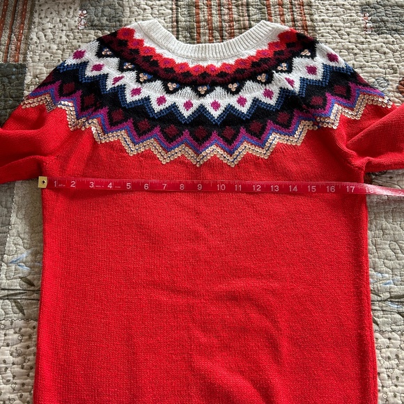 Old Navy Fair Isle Sequin Long Sleeve Casual Knit Sweater Size M - Picture 6 of 8
